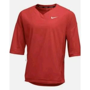 Nike Baseball 3/4 Sleeve Pullover Jacket Red M